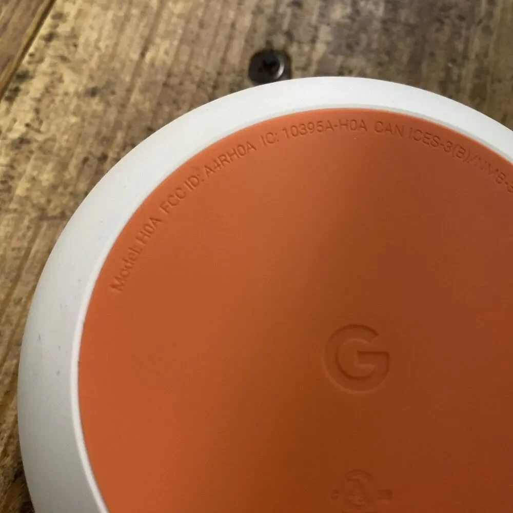 Google Home Mini H0A Smart Speaker Gray w/ Power Adapter - TESTED